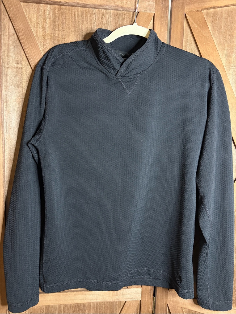 NIKE ACG SPHERE Thermal Base Layer Mock Neck Long Sleeve Shirt Black SIZE SMALL